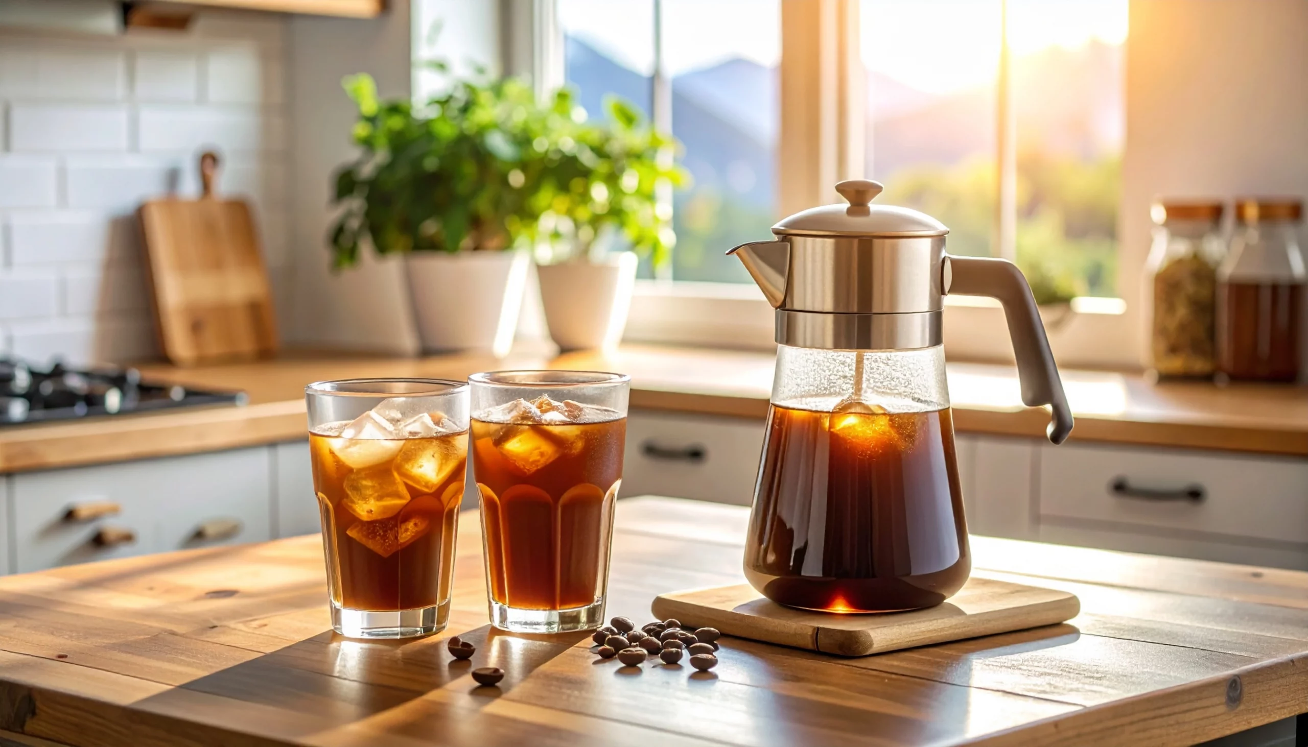 Firefly_In-der-Küche-wird-ein-absolut-perfekter-Cold-Brew-Kaffee-zubereitet